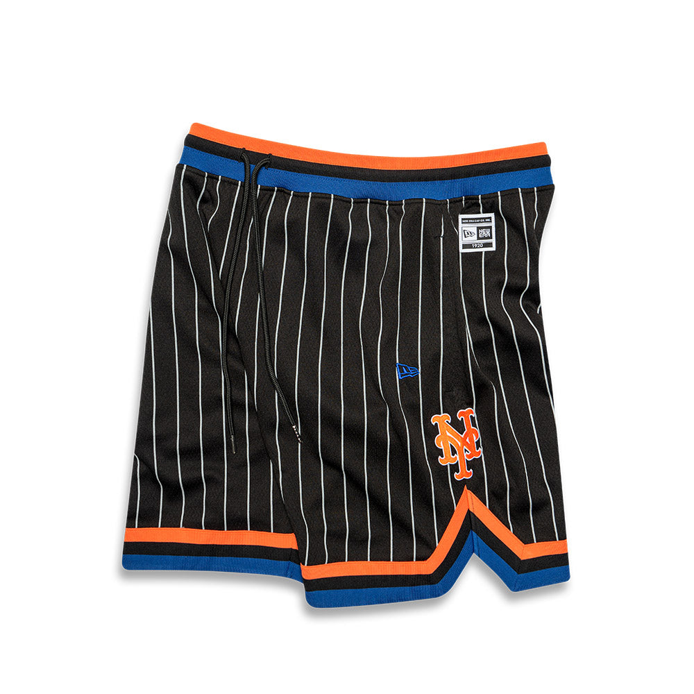 NEW YORK METS OVERSIZED BLACK BASKETBALL SHORTS