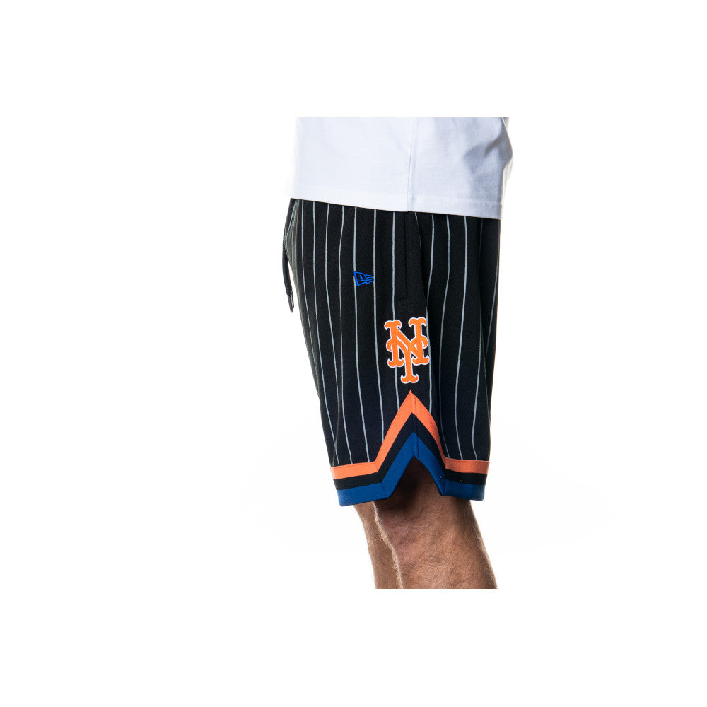 NEW YORK METS OVERSIZED BLACK BASKETBALL SHORTS