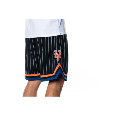 NEW YORK METS OVERSIZED BLACK BASKETBALL SHORTS