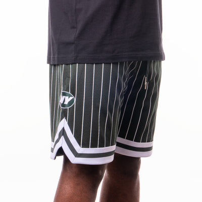 NEW YORK JETS OVERSIZED DARK GREEN BASKETBALL SHORTS