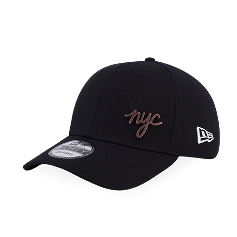 NEW ERA NYC METAL BADGE BLACK 9FORTY CAP