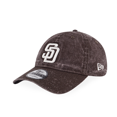 SAN DIEGO PADRES BROKEN WORLD-ACID WASH BROWN SUEDE 9FORTY UNST CAP