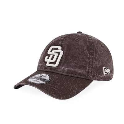 SAN DIEGO PADRES BROKEN WORLD-ACID WASH BROWN SUEDE 9FORTY UNST CAP