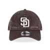 SAN DIEGO PADRES BROKEN WORLD-ACID WASH BROWN SUEDE 9FORTY UNST CAP