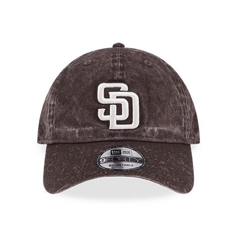 SAN DIEGO PADRES BROKEN WORLD-ACID WASH BROWN SUEDE 9FORTY UNST CAP