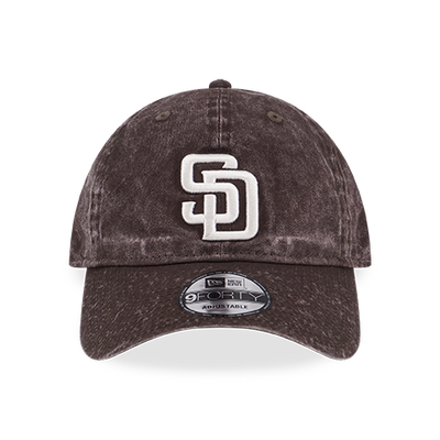 SAN DIEGO PADRES BROKEN WORLD-ACID WASH BROWN SUEDE 9FORTY UNST CAP