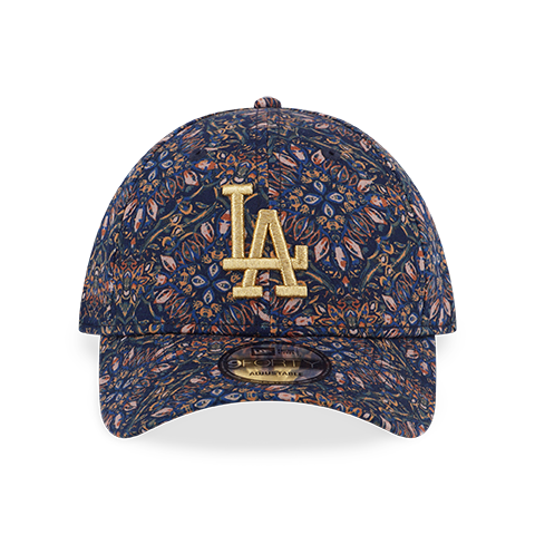 LOS ANGELES DODGERS METALLISM-FLORAL BLACK 9FORTY CAP