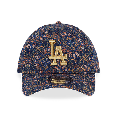 LOS ANGELES DODGERS METALLISM-FLORAL BLACK 9FORTY CAP