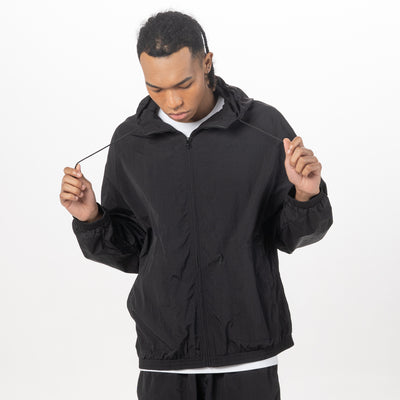NEW ERA BASIC BLACK WINDBREAKER JACKET