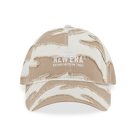 NEW ERA DESTROYED CAMO IVORY AND CAMEL 9FORTY CAP