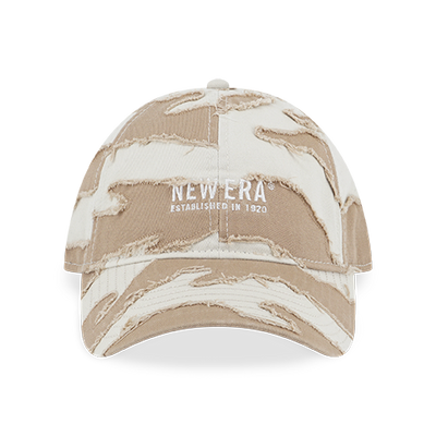 NEW ERA DESTROYED CAMO IVORY AND CAMEL 9FORTY CAP