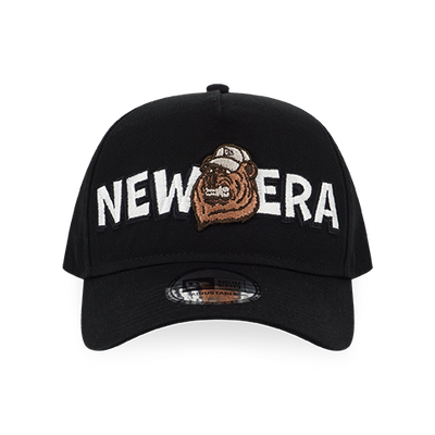 NEW ERA WILD ADVENTURE CARTOON BEAR BLACK 9FORTY AF CAP
