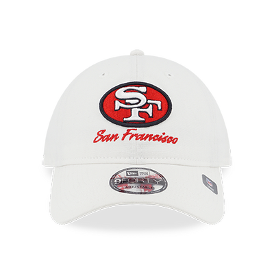 SAN FRANCISCO 49ERS NFL CANVAS WASH WHITE 9FORTY UNST CAP