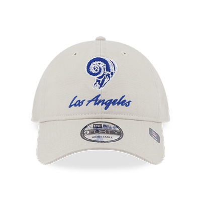 LOS ANGELES RAMS NFL CANVAS WASH IVORY 9FORTY UNST CAP