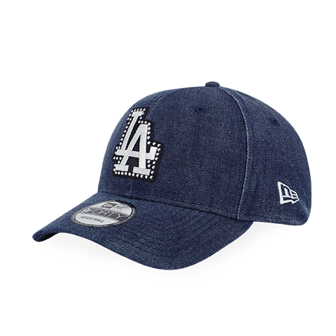 LOS ANGELES DODGERS STUDS INDIGO DENIM 9FORTY CAP