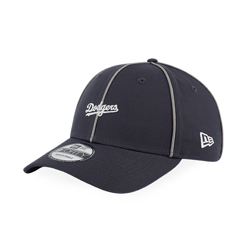 LOS ANGELES DODGERS PIPING DARK GRAPHITE 9FORTY CAP