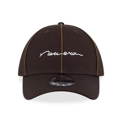 NEW ERA PIPING BROWN SUEDE 9FORTY CAP
