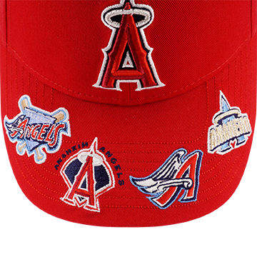 ANAHEIM ANGELS MLB VISOR HIT SCARLET 9FORTY CAP