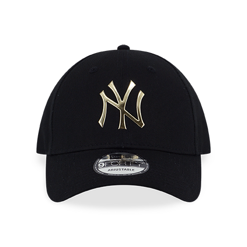 NEW YORK YANKEES FOIL LOGO BLACK 9FORTY CAP