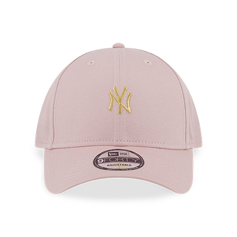 NEW YORK YANKEES COLOR STORY MINI MLB LOGO PINK ROUGE 9FORTY CAP