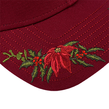 NEW ERA CHRISTMAS FLORAL CARDINAL 9FORTY CAP