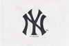 NEW YORK YANKEES NEW ERA STYLES IVORY WOVEN SHIRT