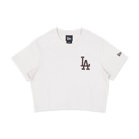 LOS ANGELES DODGERS COLOR STORY STONE WOMEN CROP TEE