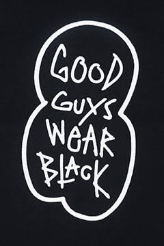 CHICAGO WHITE SOX - GOOD GUYS WEAR BLACK - SPEECH BUBBLES BLACK SHORT SLEEVE T-SHIRT