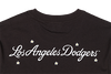 LOS ANGELES DODGERS MINI FLORAL BROWN SUEDE SHORT SLEEVE T-SHIRT