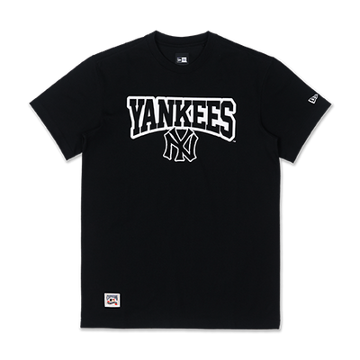 NEW YORK YANKEES COOPERSTOWN COLLEGE BLACK SHORT SLEEVE T-SHIRT