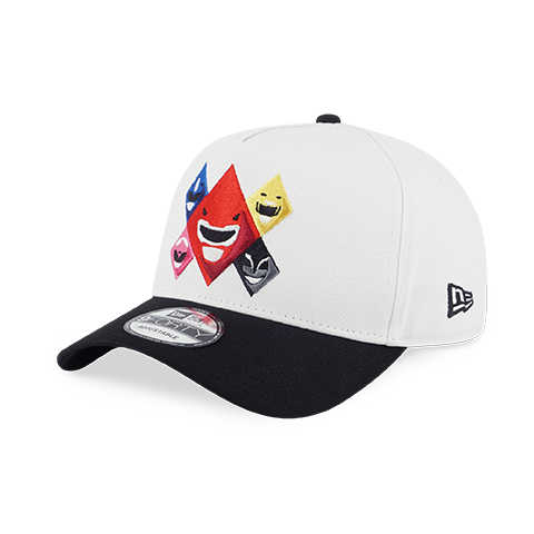 NEW ERA X POWER RANGERS MIGHTY MORPHIN POWER RANGERS WHITE AND BLACK 9FORTY AF CAP