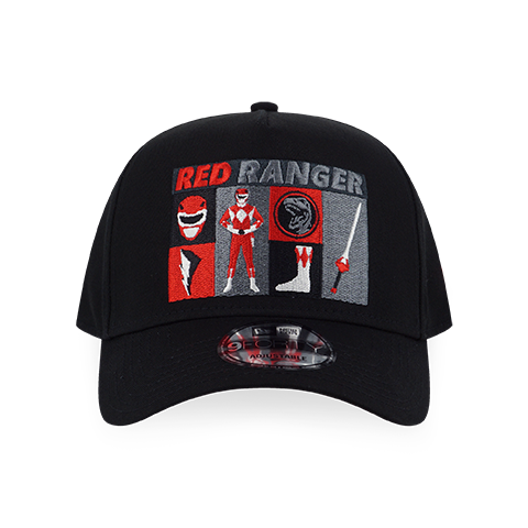NEW ERA X POWER RANGERS RED RANGER BLACK 9FORTY AF CAP
