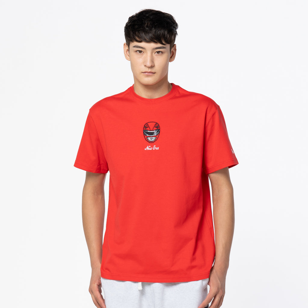 NEW ERA X POWER RANGERS SCARLET RED RANGER SHORT SLEEVE T-SHIRT