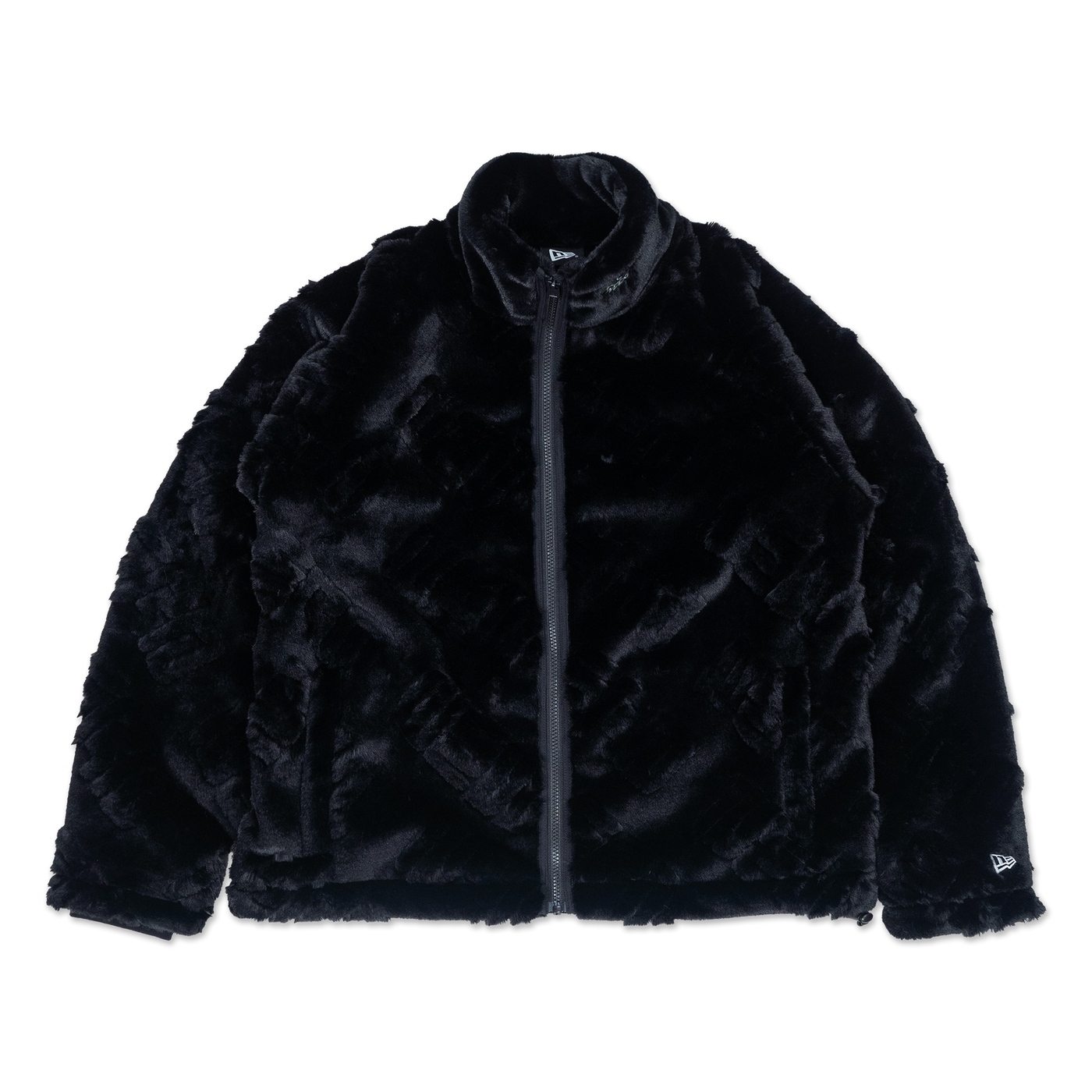 NEW ERA ALL OVER LOGO BLACK PADDED JACKET