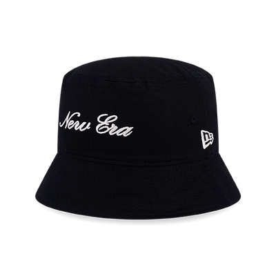 NEW ERA BASIC BLACK AND WHITE KIDS REVERSIBLE BUCKET 01