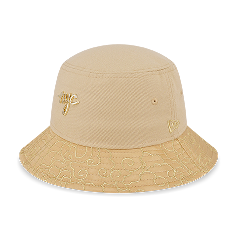 NEW ERA YEAR OF THE DRAGON ALL OVER PRINT BRIM GOLD BUCKET 01