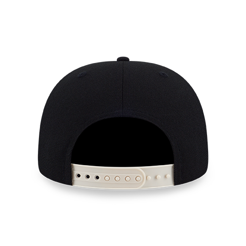 NEW ERA BASIC LIGHT CREAM VISOR BLACK 9FIFTY CAP