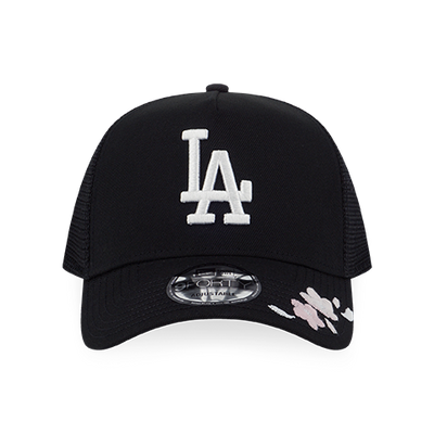 LOS ANGELES DODGERS SAKURA BLACK 9FORTY AF TRUCKER CAP