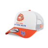 NEW YORK METS PARTY VIBE - MLB DONUT ORANGE VISOR WHITE 9FORTY AF TRUCKER CAP