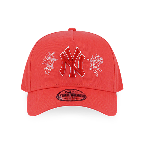 NEW YORK YANKEES MY VALENTINES - ANGELS PINK UNDERVISOR LAVA RED 9FORTY AF CAP