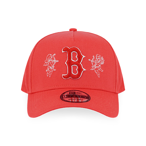 BOSTON RED SOX MY VALENTINES - ANGELS PINK UNDERVISOR LAVA RED 9FORTY AF CAP