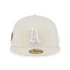 59FIFTY PACKS - COCONUT OAKLAND ATHLETICS COOPERSTOWN LIGHT CREAM 59FIFTY CAP