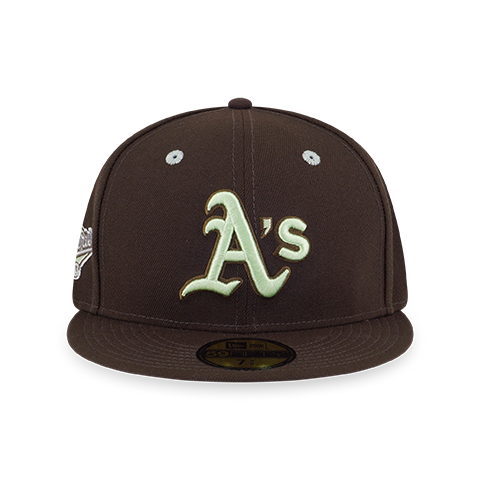 59FIFTY PACK - EASTER OAKLAND ATHLETICS COOPERSTOWN SOFT GREEN UNDERVISOR WALNUT 59FIFTY CAP