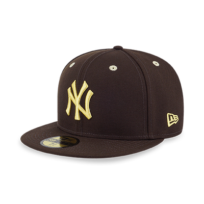 59FIFTY PACK - EASTER NEW YORK YANKEES COOPERSTOWN SOFT YELLOW UNDERVISOR WALNUT 59FIFTY CAP