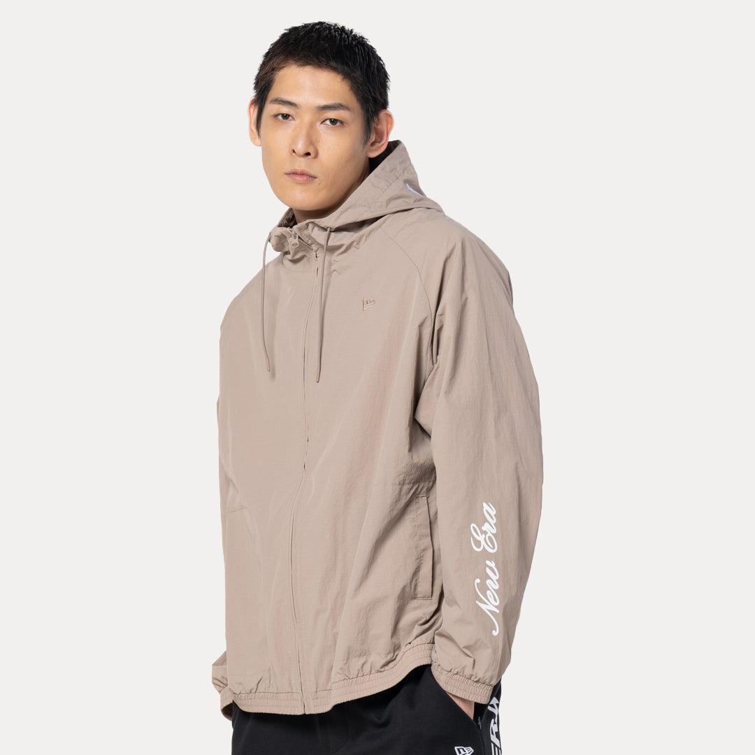 NEW ERA BASIC ASH BROWN WINDBREAKER JACKET