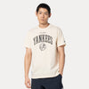 NEW YORK YANKEES ESSENTIAL LIGHT CREAM REGULAR SHORT SLEEVE T-SHIRT