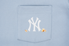 NEW YORK YANKEES PARTY VIBE - MLB POPCORN SOFT BLUE REGULAR SHORT SLEEVE T-SHIRT