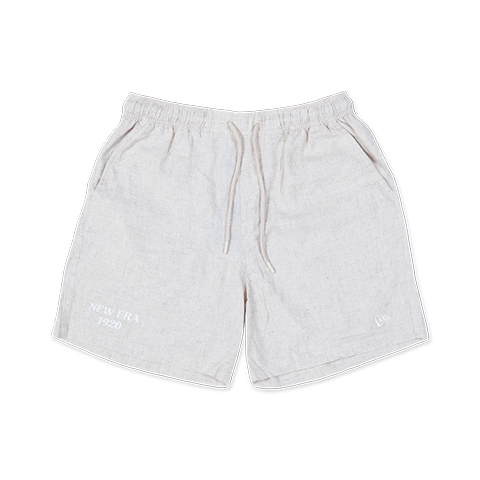 NEW ERA SOFT NATURE - LINEN LIGHT CREAM WOVEN SHORTS