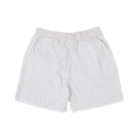 NEW ERA SOFT NATURE - LINEN LIGHT CREAM WOVEN SHORTS