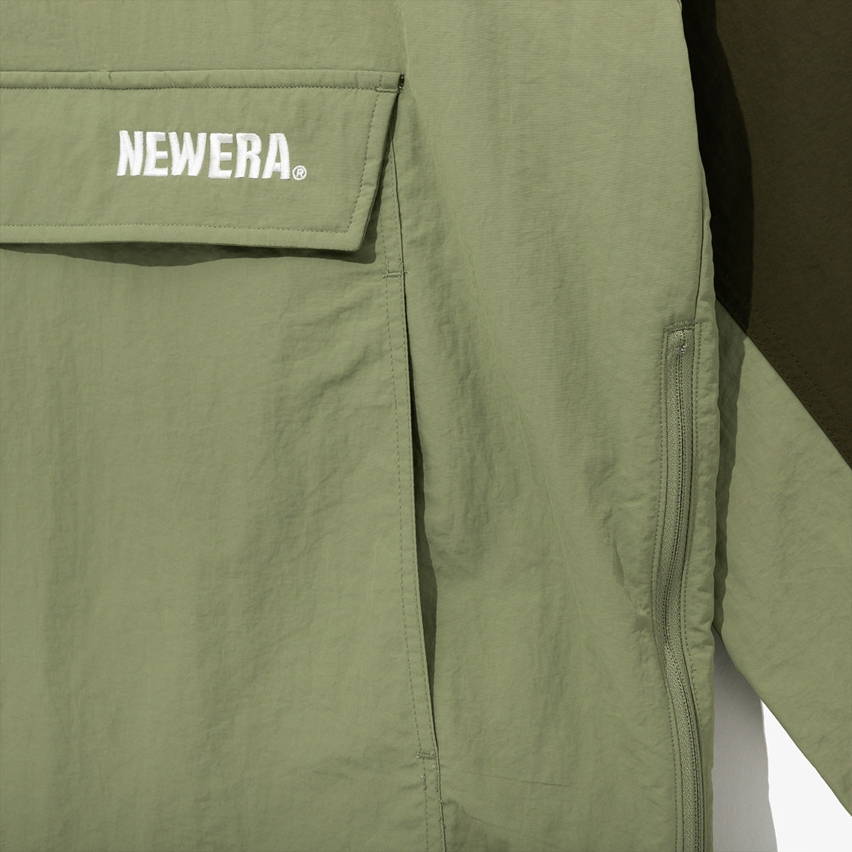 NEW ERA OUTDOOR DARK GREEN ANORAK JACKET